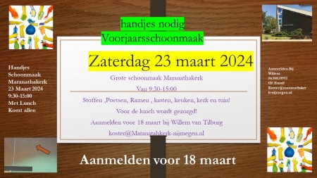 Voorjaarsschoonmaak